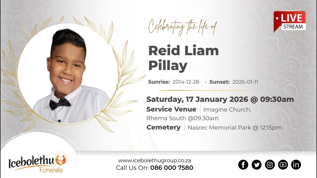REID LIAM PILLAY'S FUNERAL