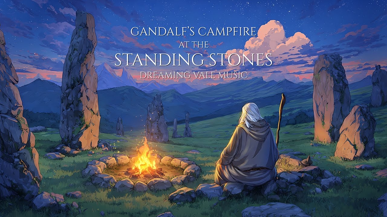 Medieval Music for Relaxation & Calm | Gandalf's Campfire At The Standing Stones