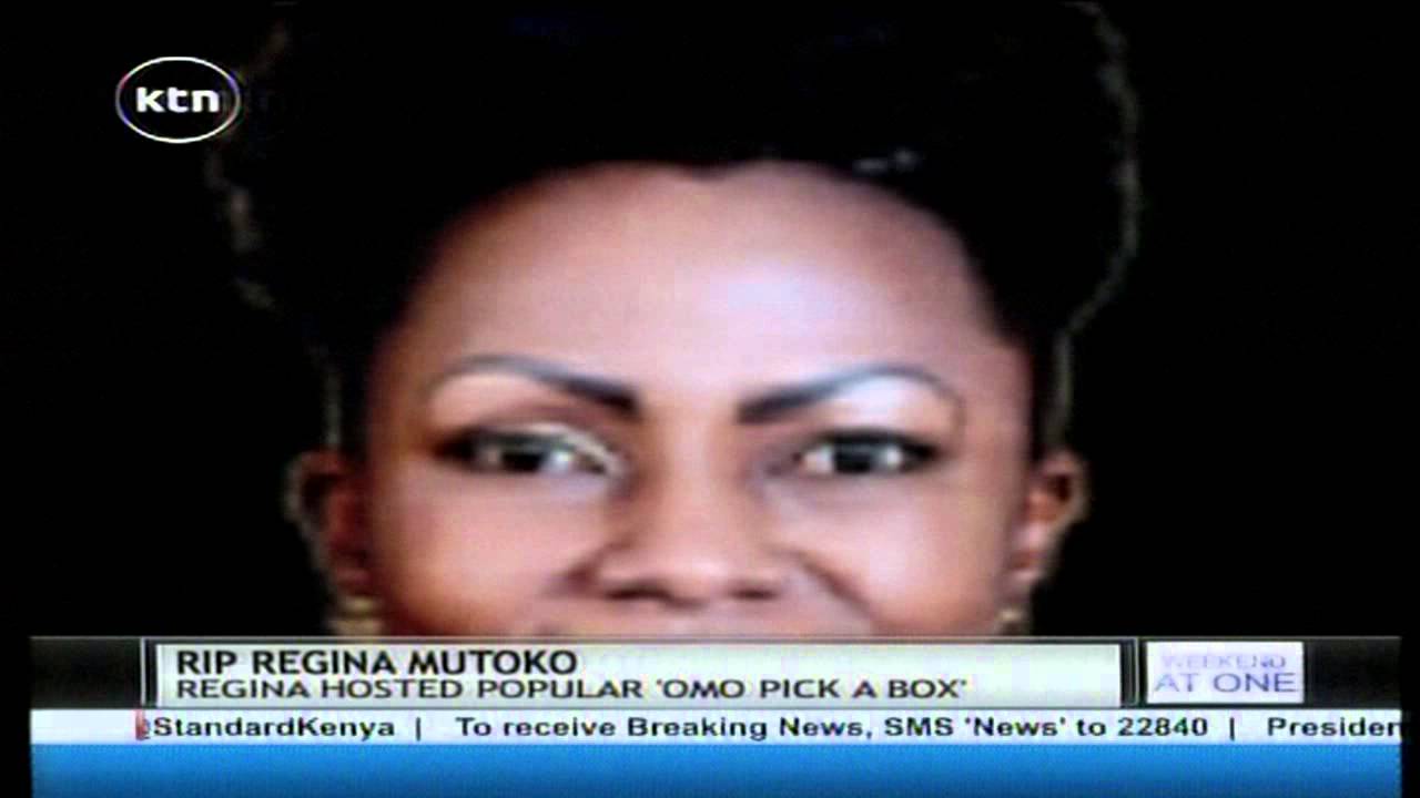 REGINA MUTOKO: Former Omo-Pick-a-Box Show host, Regina Mutoko is dead