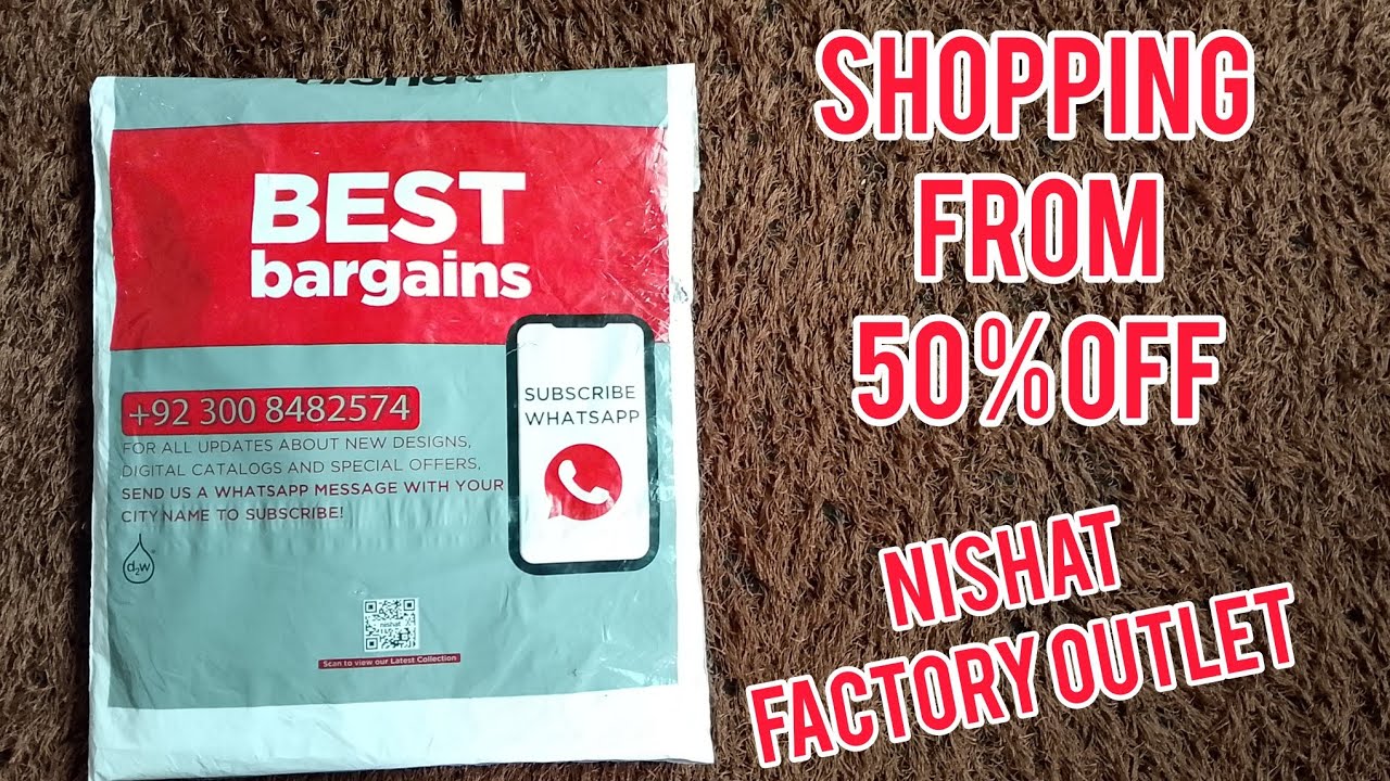 Nishat shopping from 50% off || nishat factory outlet 