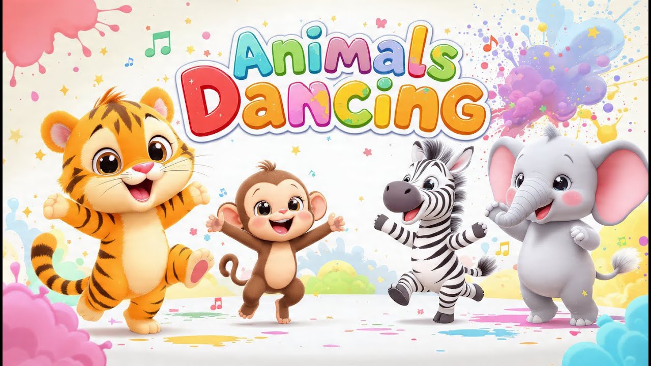 Happy Animals Dance Show | 3D Cute Cartoon | Funny Dancing Animals
