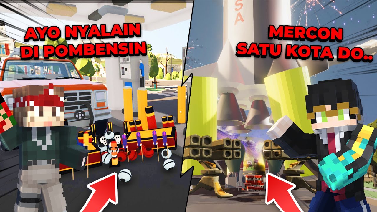 AKU DIAJAK ODO SATORU MAEN KEMBANG API!! KITA HANCURIN 1 KOTA DENGAN PETASAN INI..