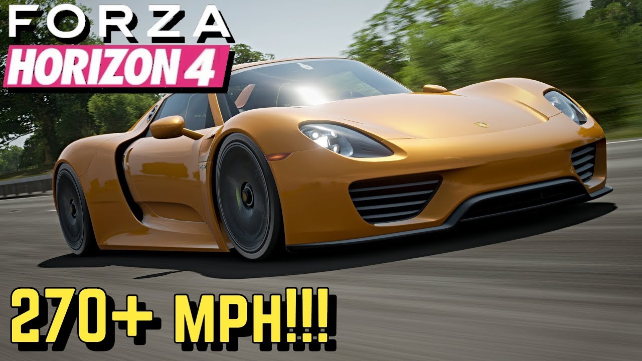 FORZA HORIZON 4: Настройка Porsche 918 Spyder для скорости более 270 миль в час!!