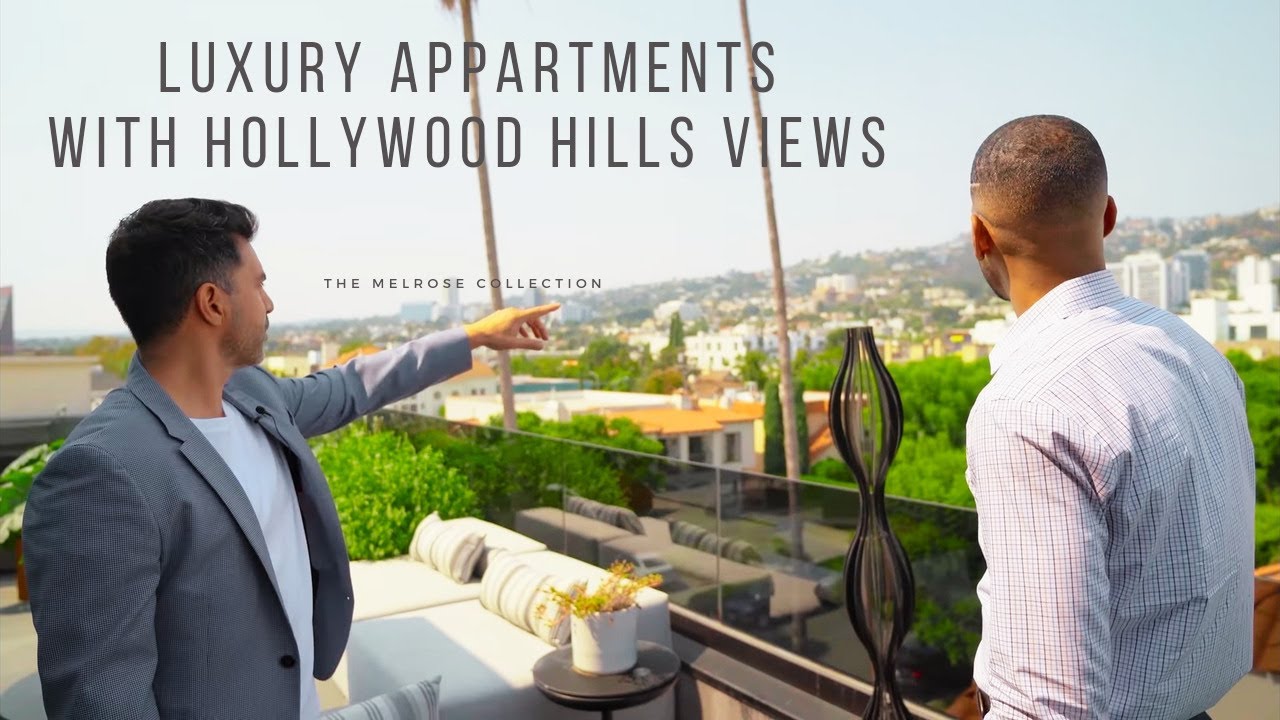 Tour of Newly Built Luxury Condo at Melrose Place With Amazing Views into the Hollywood Hills
