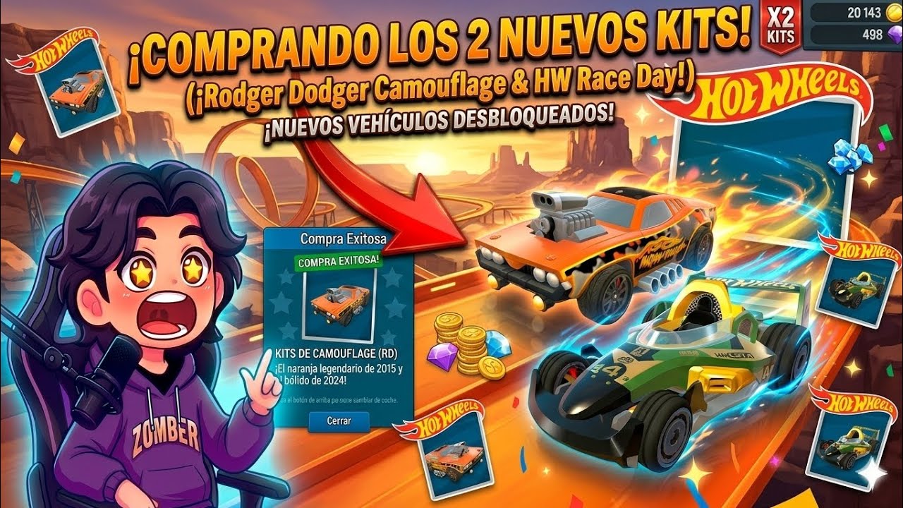 ¡POR FIN LOS TENGO! Desbloqueé los 2 Nuevos Kits de Hot Wheels 😱🔥
