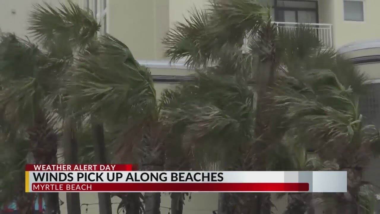 Storm brings strong winds, rainy weather to Myrtle Beach