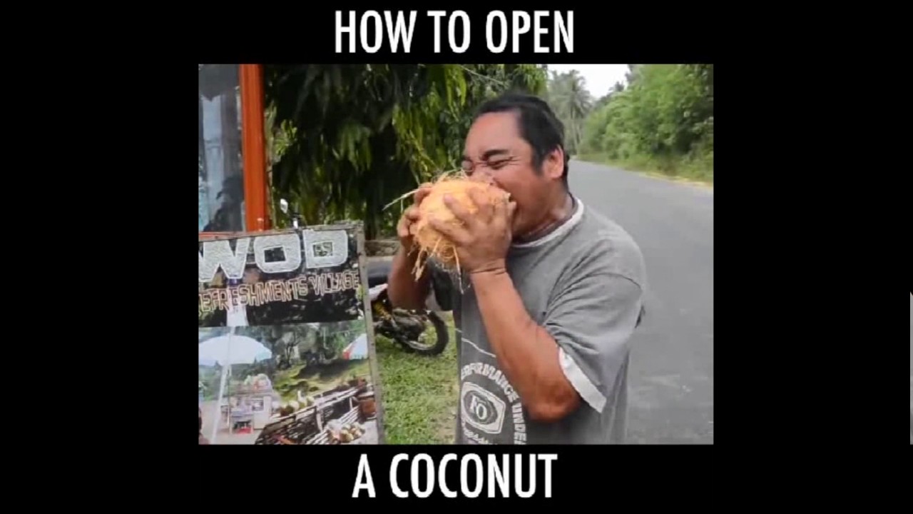 how to open a coconut the right way