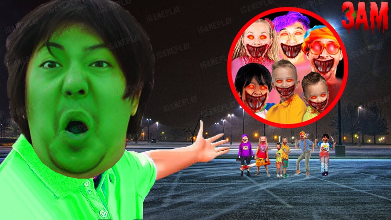 DRONE CATCHES CURSED RYAN'S WORLD.EXE, BLIPPI, LANKYBOX, VLAD & NIKI, LOVE DIANA AT McDonalds!