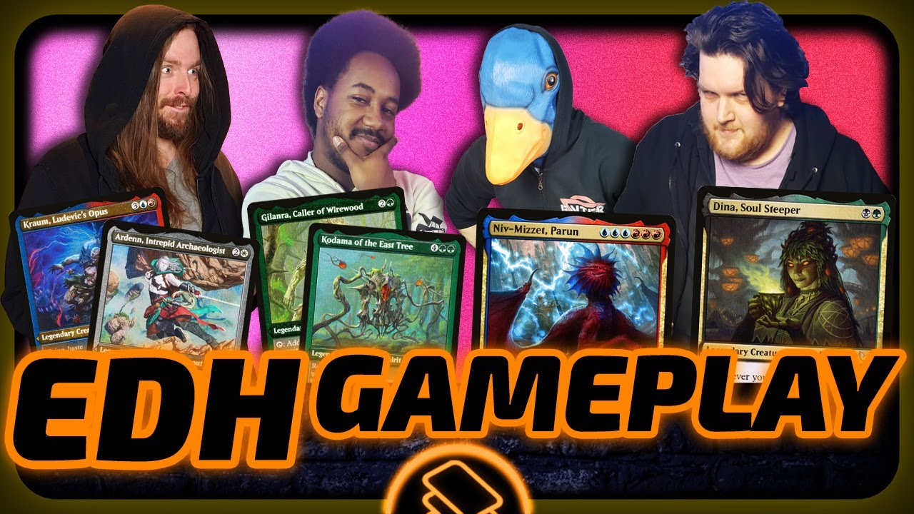 Kraum//Ardenn vs Kodama//Gilanra vs Niv Mizzet vs Dina [EDH/Commander, MtG Gameplay 2023]