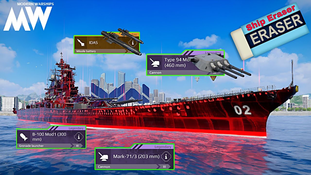 JS Musashi Aegis - Most Deadliest Ship Eraser ☠️ - Modern Warships 