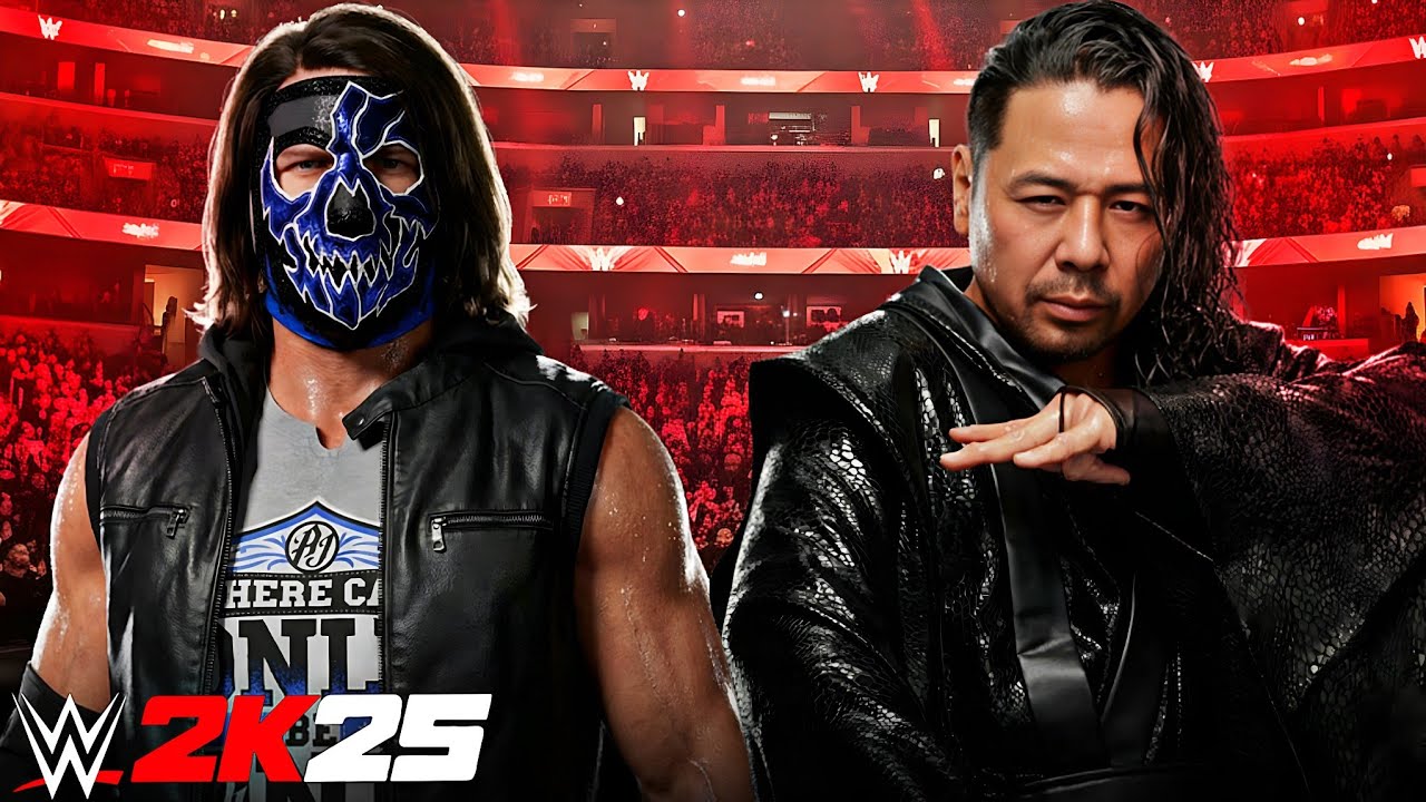 WWE 2K25 Aj Styles VS Shinsuke Nakamura - Singles Match