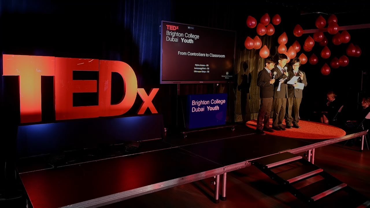 Controllers to Class | Myles Amara, Junseung Park & Uthmaan Salya | TEDxBrighton College Dubai Youth