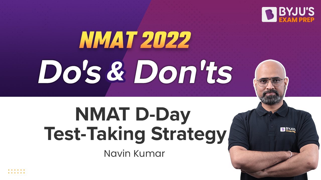 NMAT - Do's & Don'ts | NMAT 2022 | Ace your NMAT Exam Preparation | BYJU'S Exam Prep
