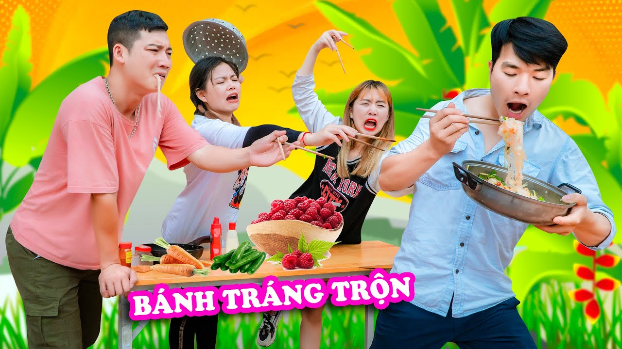 HẠT TIÊU LÀM BÁNH TRÁNG TRỘN ANH CÔNG LÔNG BÔNG THAM LAM LẤY ĂN MỘT MÌNH - Phim Hài Táo Xanh TV