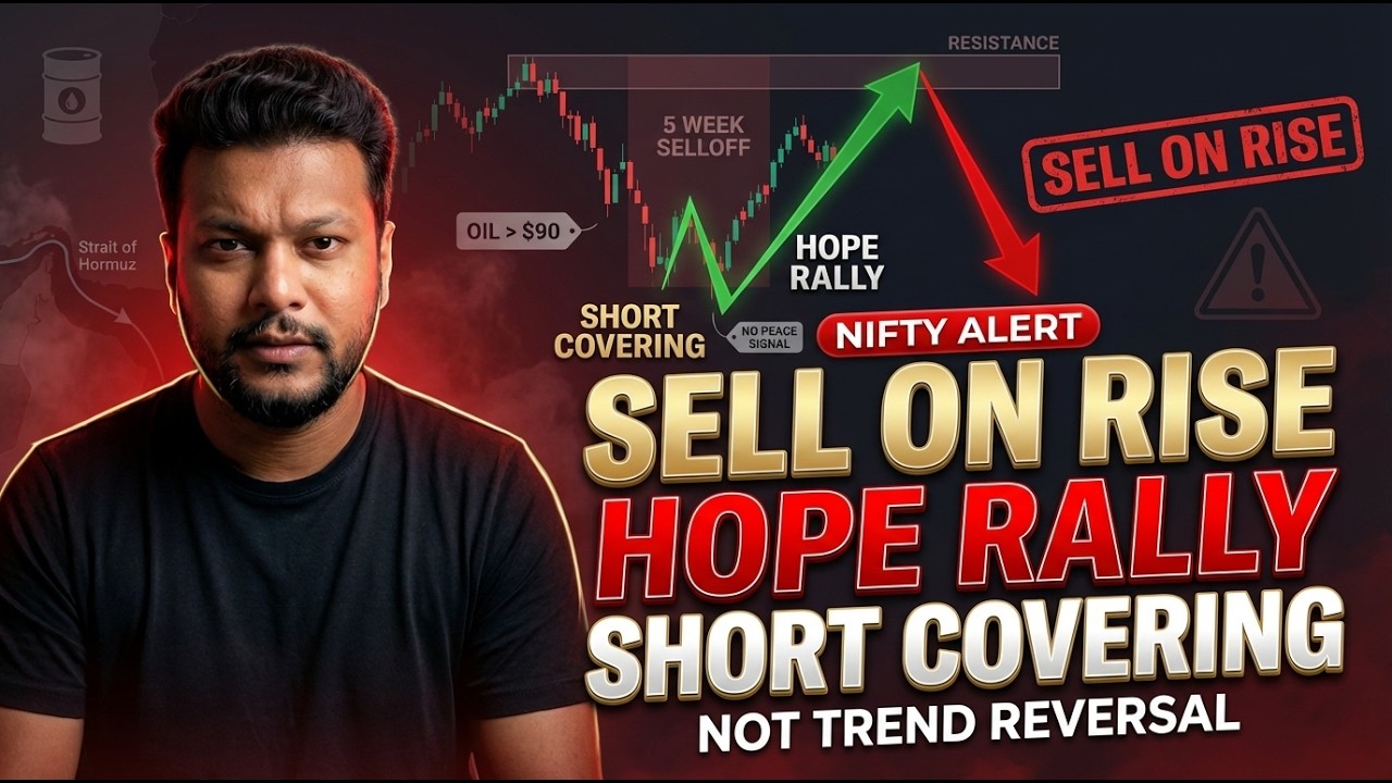 Nifty Rally Was Hope + Short Covering, Not Peace | Sell on Rise Strategy