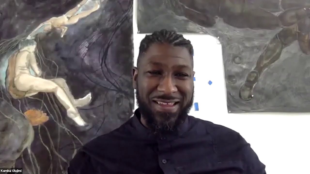 Studio Visit with Artist Kambui Olujimi
