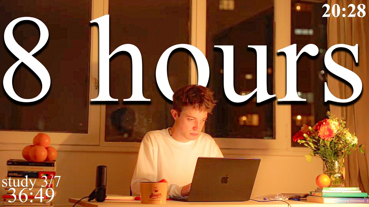 LIVE | 8-HOUR study with me 📚⛈️ rain sounds & pomodoro timer 60 & 10