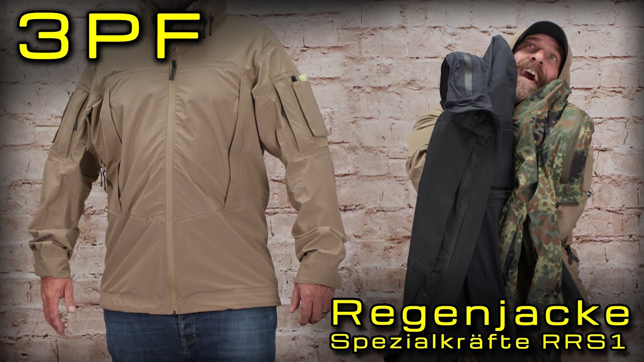 Die Regenjacke für Elitesoldaten und alle, die gern trocken bleiben - 3PF Regenjacke Spezialkräfte