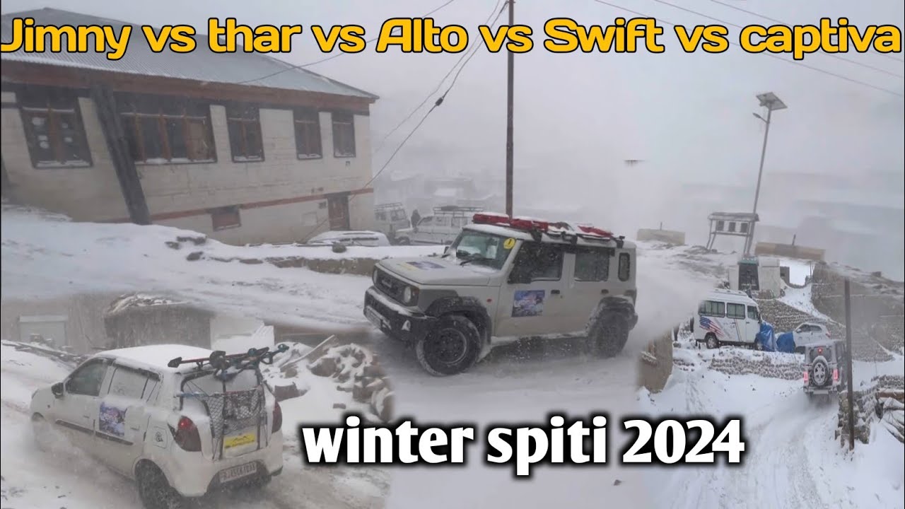 Jimny vs Thar vs captiva vs swift vs alto || Chicham Bridge jate time ho gya panga || 4x4 vs 4x2