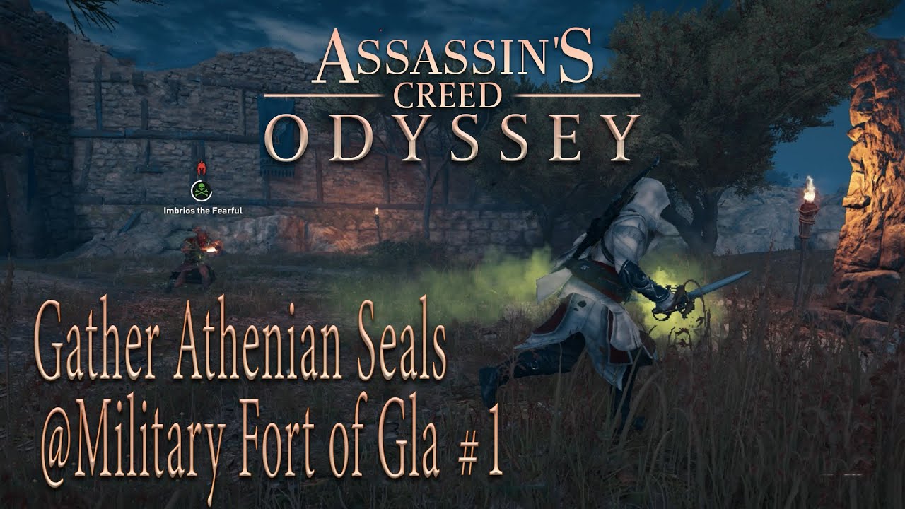 Assassin's Creed Odyssey : Gather Athenian Seals @Military Fort of Gla  #01 : No Commentary 4K