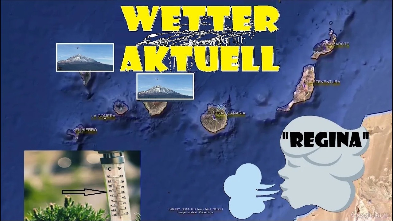 CANARIAS WETTER AKTUELL 2.3. Alle Inseln - Die Prognosen der kommenden Woche Mo-Do