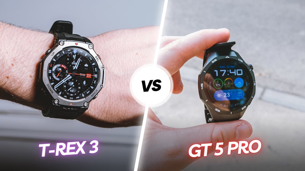Vaya BICHOS! 🔥 Amazfit T-Rex 3 vs Huawei Watch GT 5 Pro COMPARATIVA en ESPAÑOL