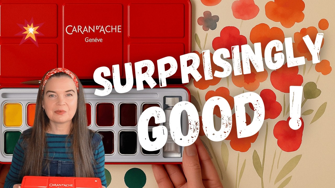🎨 I Tried This Caran d'Ache Gouache Set & Was Shocked by the Colours! 💥🎒 (Worth It?)