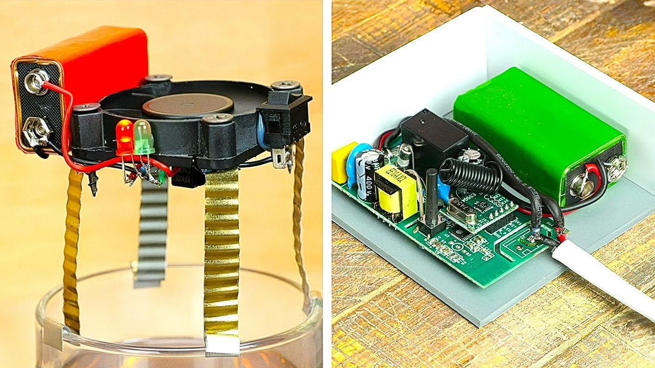 17 DIY ELECTRONIC inventions YOU can create for home