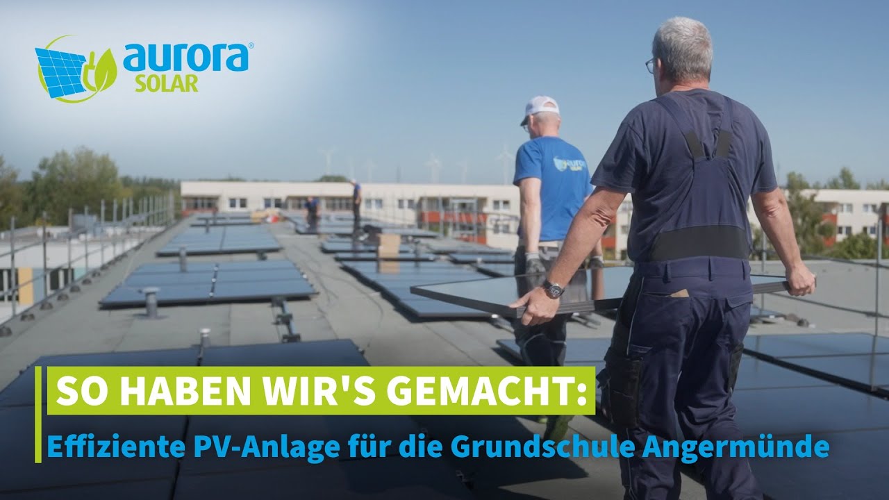 Grundschule in Angermünde erzeugt nun eigenen Strom dank neuer PV-Anlage