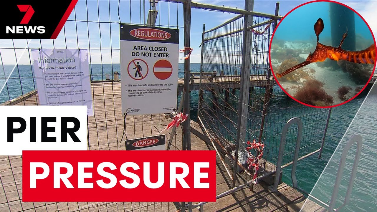 Portsea locals furious nothing is being done to fix the town's crumbling pier | 7NEWS