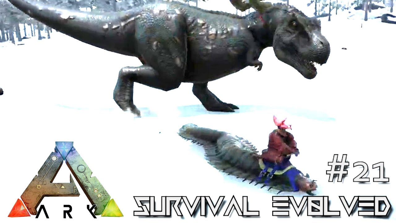 MODDED ARK: Survival Evolved - BATTLE ARTHROPLUERA vs TREX - AMAZING MOUNT !!! E21 (Gameplay)