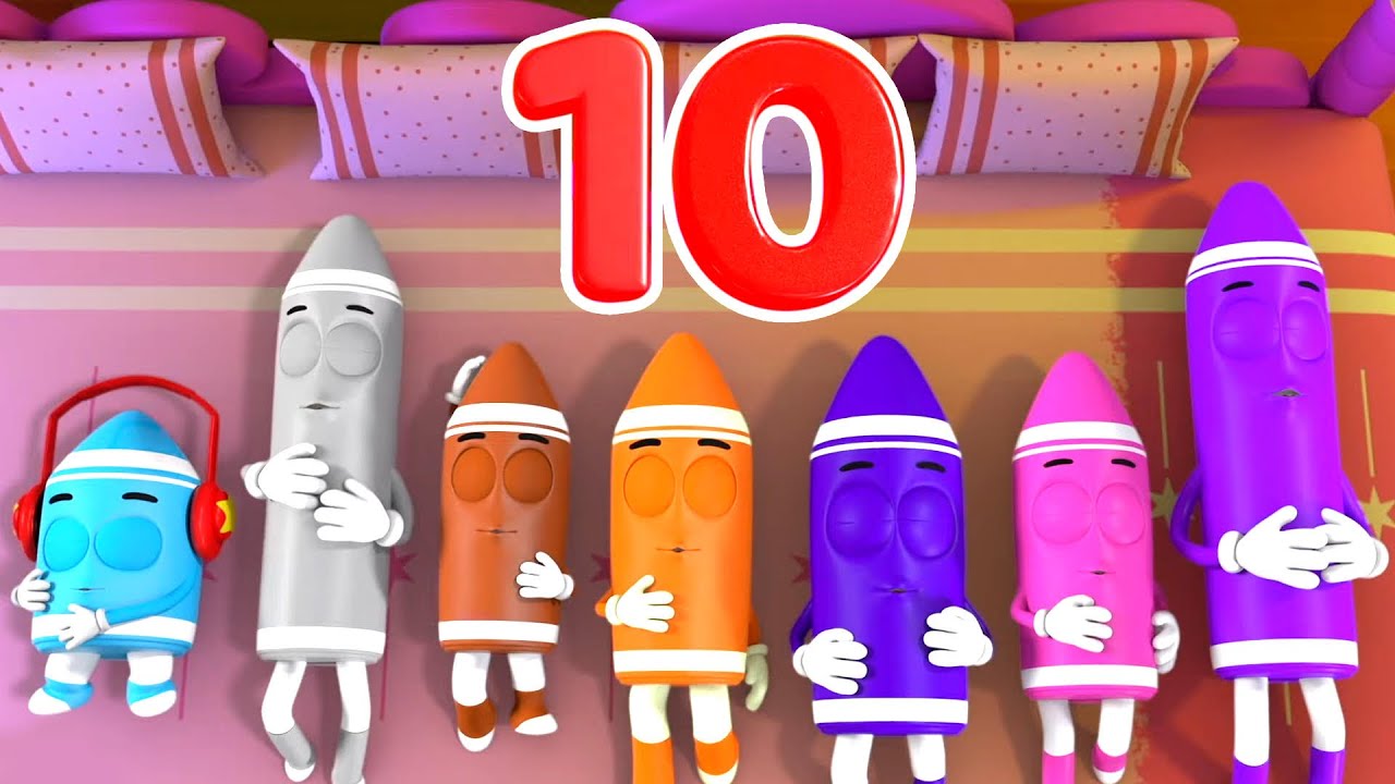 Ten In The Bed Nursery Rhyme And Kids Song by Baby Rainbow