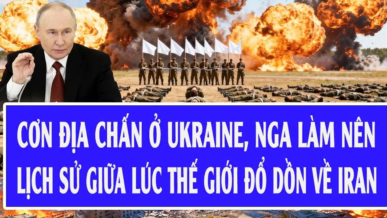 Cơn địa chấn ở Ukraine, ông Putin làm nên lịch sử giữa lúc thế giới đổ dồn về Iran