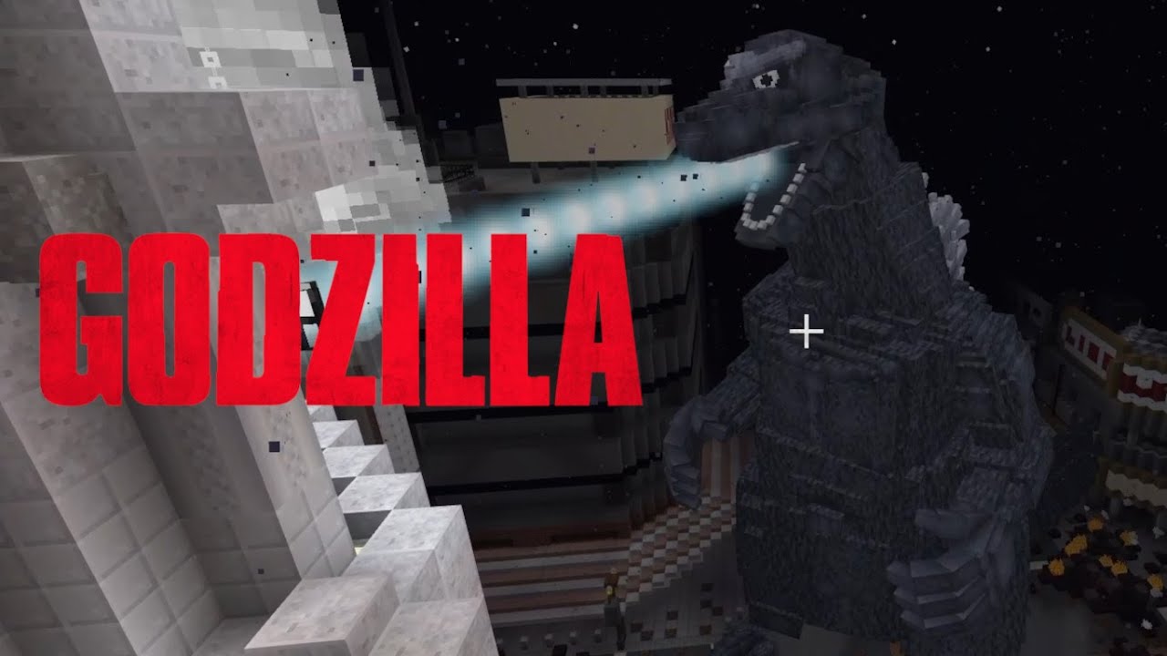 Oh no it's Godzilla! Playing a human in the 1954 Godzilla film (Screen 1) | Godzilla Minecraft DLC
