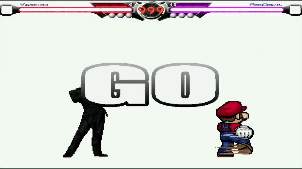 (winmugen)RedDevil(Lv.max) vs 5 characters