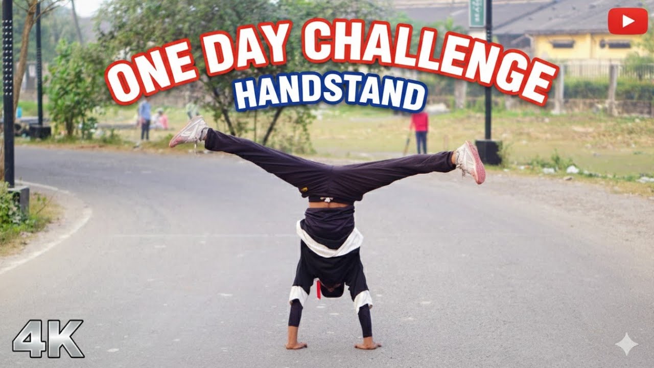 HAND STAND CHALLENGE//ONE DAY//