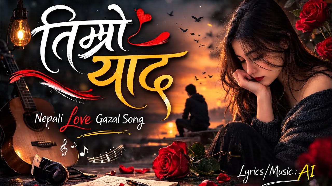 ✨💖तिम्राे याद💖✨ | Nepali Love Gazal Song 🎶 | Emotional Nepali Classical Base song🖤||Trending song😊