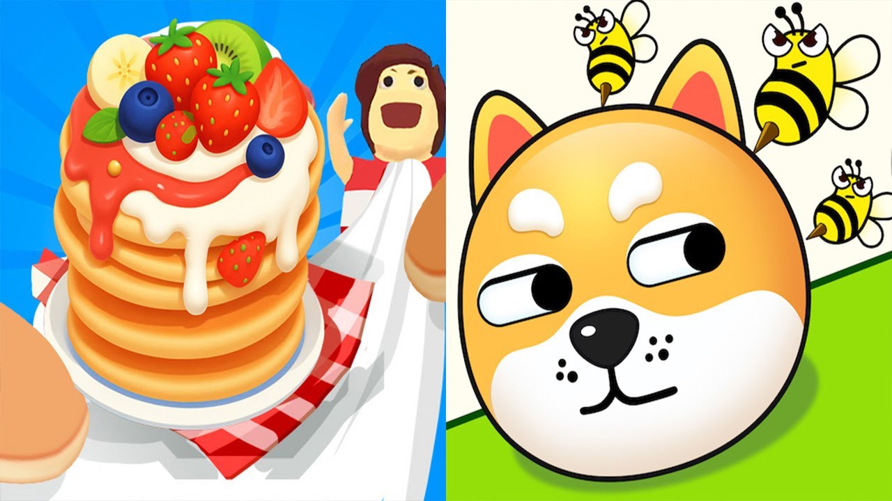Pancake Run VS Save The Dog - All Levels Gameplay Android iOS Ep 1