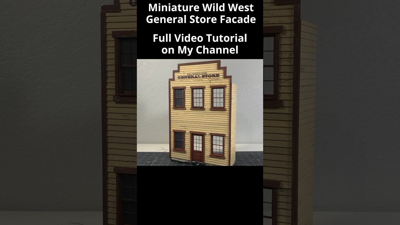 Miniature Wild West General Store Scratch Build #diorama #diy #miniaturepainting
