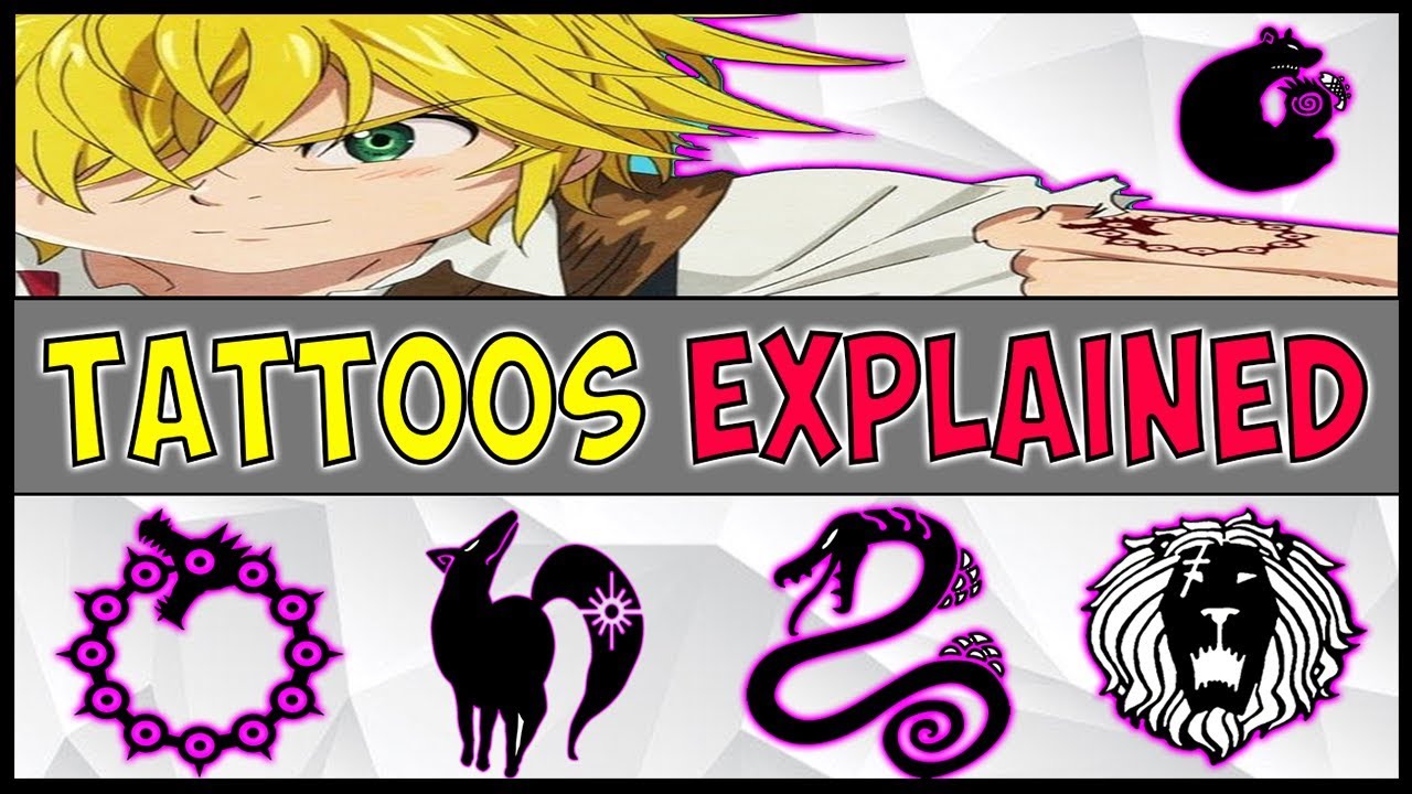 The Seven Deadly Sins TATTOOS & SINS EXPLAINED | Nanatsu No Taizai