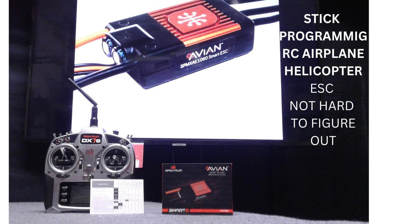 HOW TO PROGRAM ESC WITH YOUR TRANSMITTER AVIAN SPEKTRUM E-FLITE SMART ELECTRONIC SPEED CONTROL