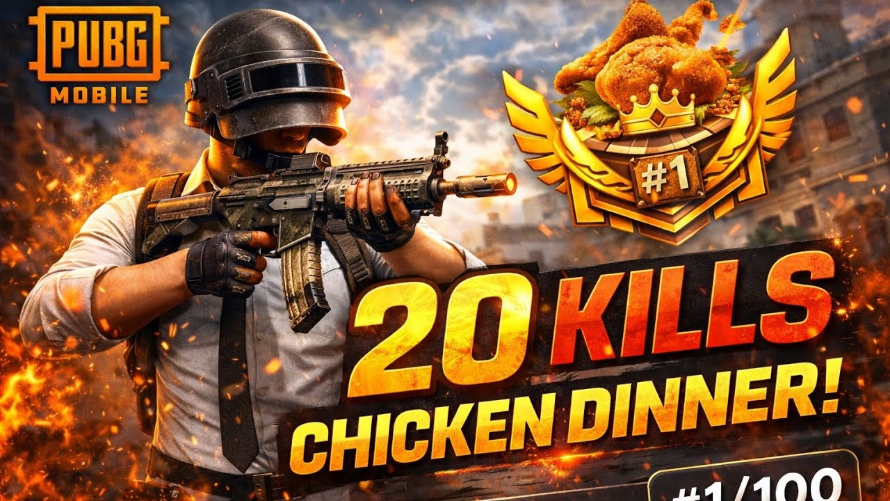 20 Kills Chicken Dinner 😱🔥 PUBG Mobile Pro Gameplay20 Kill Monster Match Chicken Dinner PUBG Mobile