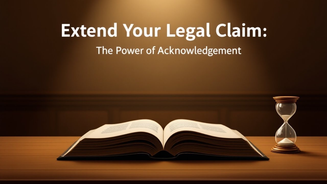Extend Your Legal Claim: The Power of Acknowledgement