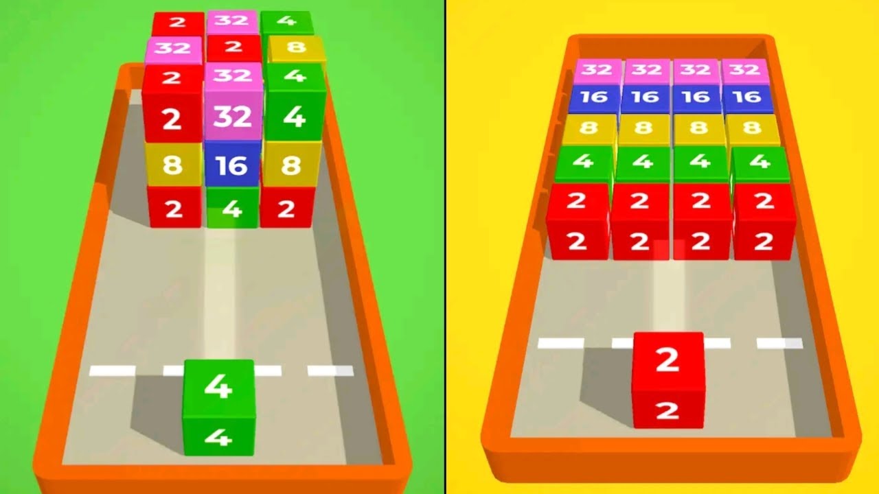 Chain Cube 2048 : 3D Merge Game ⭐ Gameplay Walkthrough