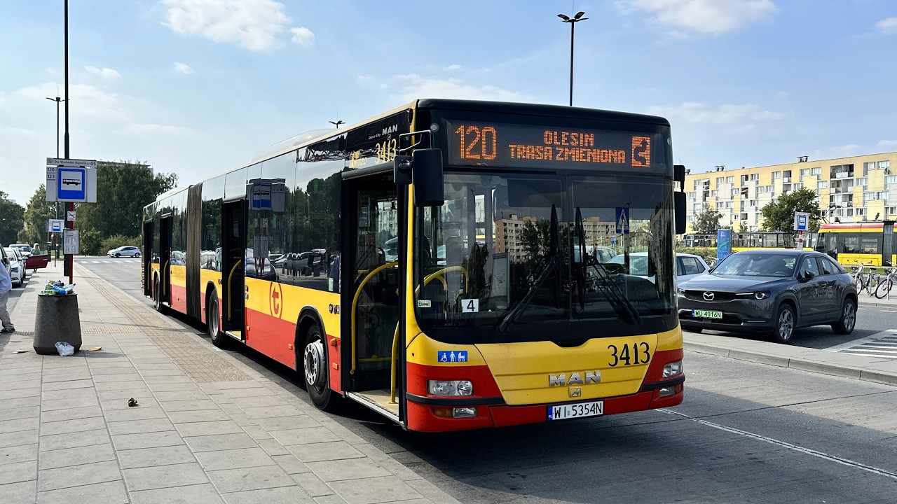 ↯ MAN NG363 Lion’s City G #3413 MZA Warszawa [🚍120] ↯