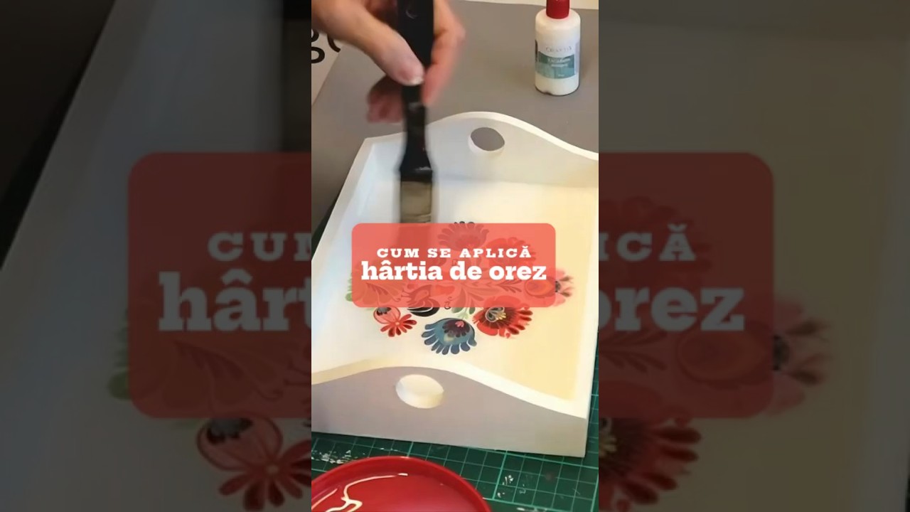 🎨 &Icirc;nvață tehnica decoupage cu h&acirc;rtie de orez!  #decoupage  #diy  #HartieOrez #handmade #crafthome