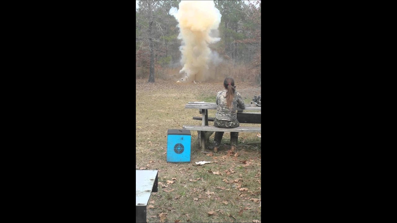 Watch the hill explode