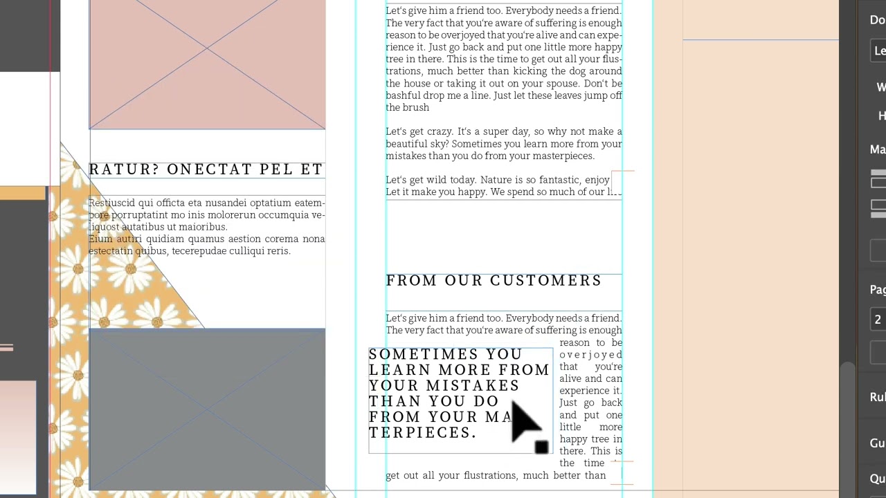 Using call outs in InDesign