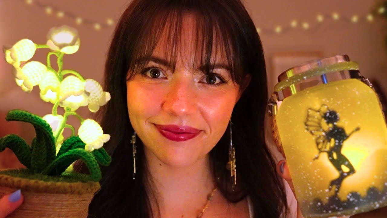 ASMR The Cutest Mini Lamp Collection 🍄🧚🐚 (low light, gentle whispering)