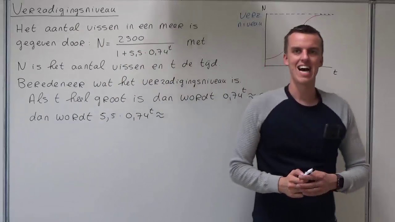 Verzadigingsniveau (HAVO wiskunde A & VWO wiskunde C)
